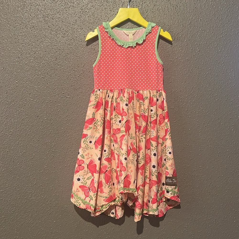 Matilda Jane Good to Go Dress- Butterfly Polka Dot Twirly - Picture 7 of 12